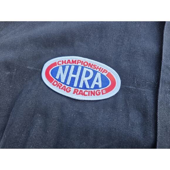 Vintage NHRA Drag Racing Dodge Motorsports ESSEX Jacket Mens XL Lucas Oil Check - Picture 6 of 7